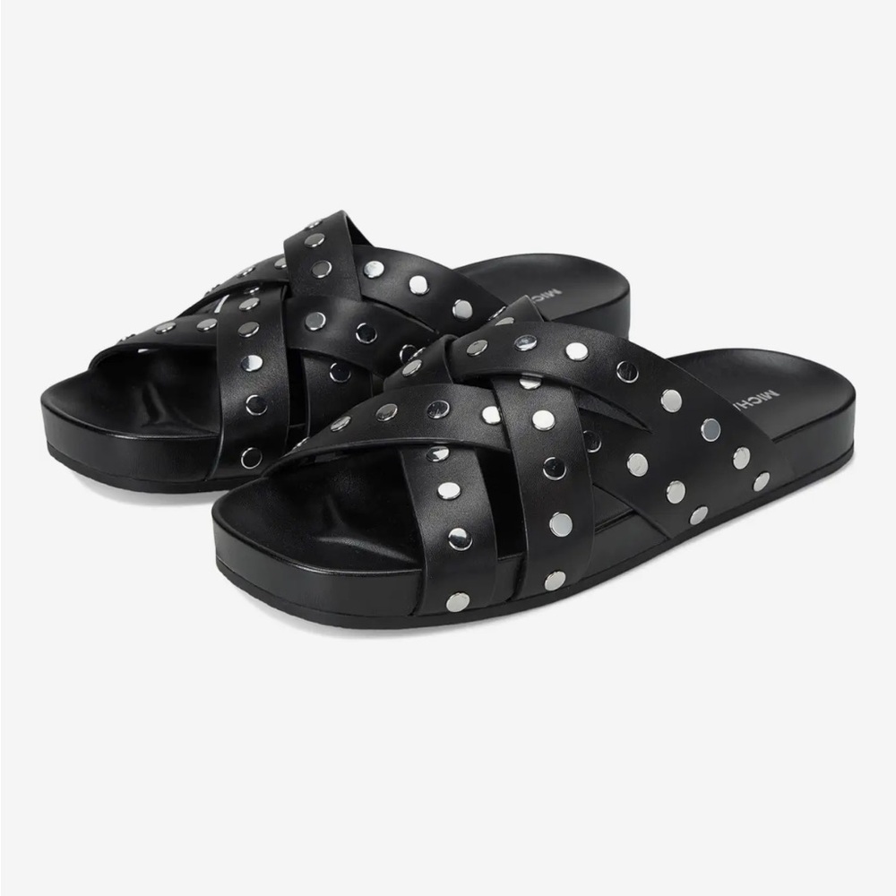 MICHAEL Michael Kors Irene Flat Leather Sandal Size 6.5